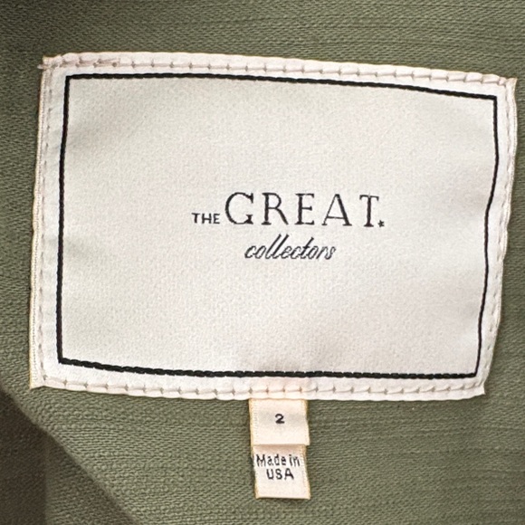 THE GREAT. The Vintage Army Jacket size 2 - Picture 3 of 6